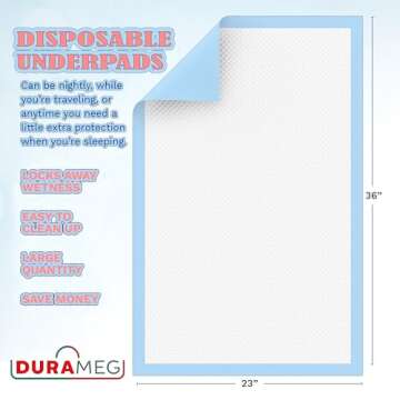 Chucks Pads Disposable [150-Pads] Underpads 23” X 36” Incontinence Chux Pads Absorbent Fluff Protective Bed Pads, Pee Pads for Babies, Kids, Adults & Elderly | Puppy Pads Large for Training Leak Proof
