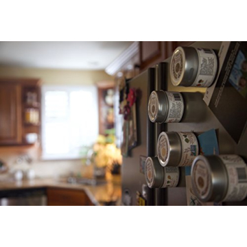 Set of 20 Magnetic Tins for Spice Storage with Lid
