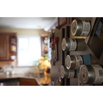 Set of 20 Magnetic Tins for Spice Storage with Lid