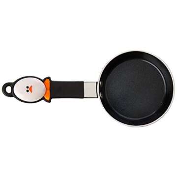 Joie Mini Egg Frying Pan, Small Nonstick Skillet, Heat-Resistant Handle, Perfect Breakfast for One, Ideal for Egg Sandwiches and Pancakes, 4.5 Inch, BPA-Free, PFOA-Free