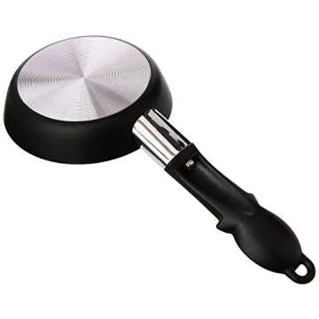 Joie Mini Egg Frying Pan, Small Nonstick Skillet, Heat-Resistant Handle, Perfect Breakfast for One, Ideal for Egg Sandwiches and Pancakes, 4.5 Inch, BPA-Free, PFOA-Free