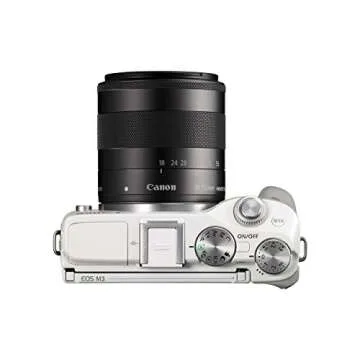 Canon EOS M3 Mirrorless Camera Kit with EF-M 18-55mm Image Stabilization (IS) STM Lens - Wi-Fi Enabled (White)