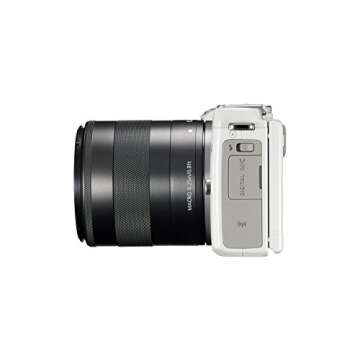 Canon EOS M3 Mirrorless Camera Kit with EF-M 18-55mm Image Stabilization (IS) STM Lens - Wi-Fi Enabled (White)