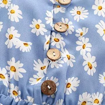 Tikoubabe Cute Summer Halter Romper for Toddler Girls