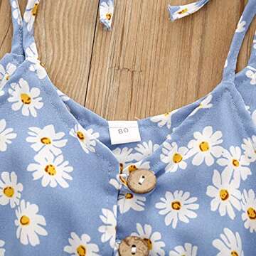 Tikoubabe Cute Summer Halter Romper for Toddler Girls