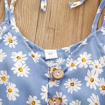 Tikoubabe Cute Summer Halter Romper for Toddler Girls