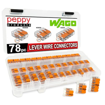 WAGO 221 Lever Nuts 78pc Compact Wire Connector Assortment