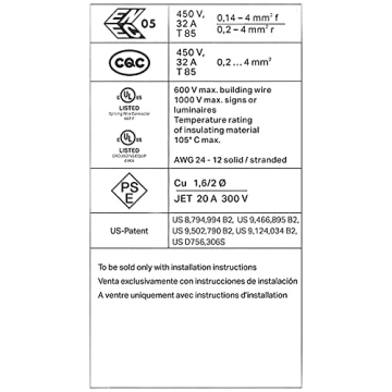 WAGO 221 Lever Nuts 78pc Compact Wire Connector Assortment