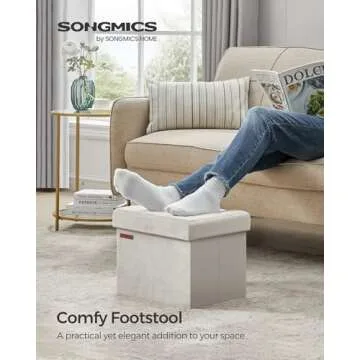 SONGMICS Storage Ottoman for All Home Spaces and Needs