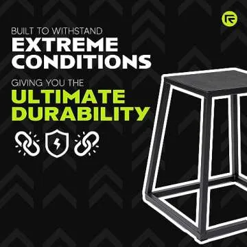 Rage Fitness 12 Inch Steel Plyo Box for Home Workouts