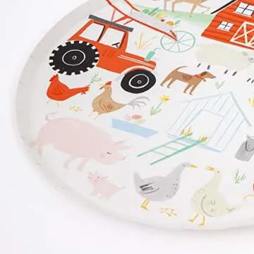 Meri Meri On the Farm Dinner Plates - Creative and Fun Tableware for Kids Parties