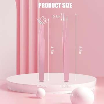 Foihukelim Industrial Tweezers,for Craft,Soldering, Laboratory Work, Jewelry-Making,for Modeling, Electronic Repair (2pcs This image color)