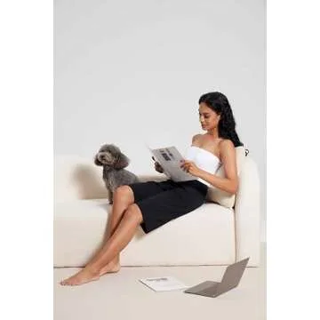 Womens Double Lined Tube Tops Crop Going Out Tops Strapless Tank Summer Top White M