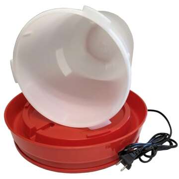 Rite Farm Heated Poultry Chicken Waterer | 3.7 Gallons
