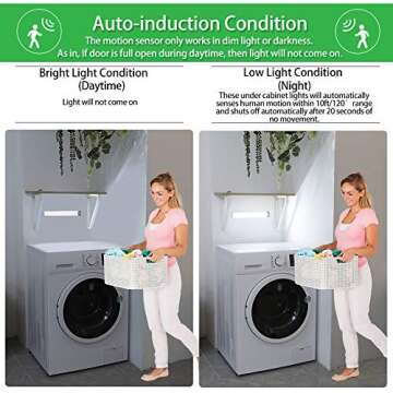 RXWLKJ 54-LED Rechargeable Under Cabinet Lighting