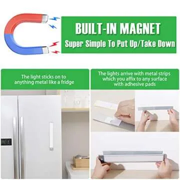 RXWLKJ 54-LED Rechargeable Under Cabinet Lighting