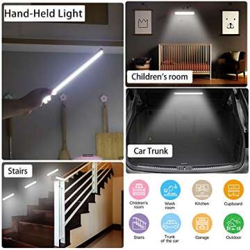 RXWLKJ 54-LED Rechargeable Under Cabinet Lighting