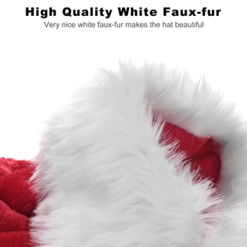 B-Land Unisex Santa Hat for Adults and Kids Cheer