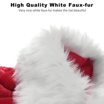 B-Land Unisex Santa Hat for Adults and Kids Cheer