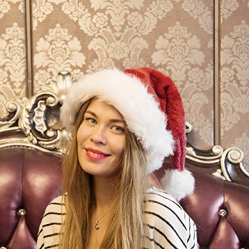 B-Land Unisex Santa Hat for Adults and Kids Cheer