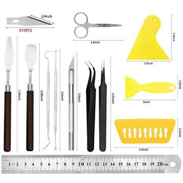 23PACK Craft Weeding Tools for Vinyl, Precision Craft Tools Set, Weeding Tools for Vinyl Kits, Scrap...