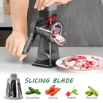 Dachenus Cheese Grater Rotary Shredder with Suction Base