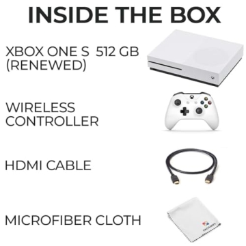 Zeust Xbox One S 512GB Console Bundle for Gamers