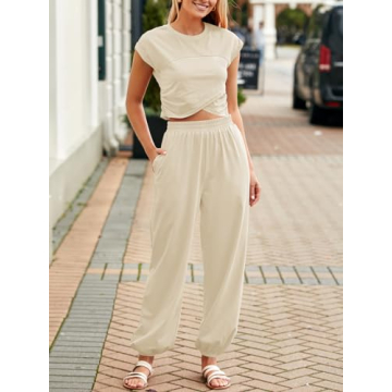 Fisoew Women's Casual Lounge Set - Stylish & Comfortable