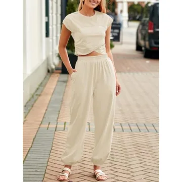 Fisoew Women's Casual Lounge Set - Stylish & Comfortable