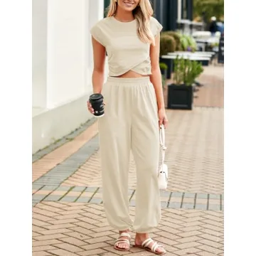 Fisoew Women's Casual Lounge Set - Stylish & Comfortable