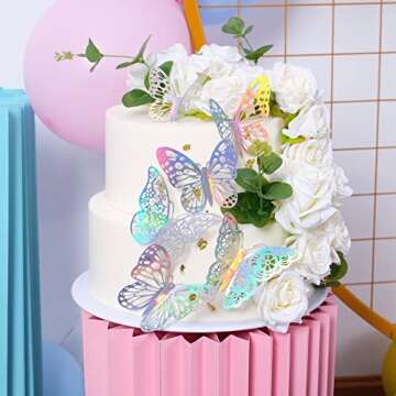 SAOROPEB 3D Butterfly Wall Decor 72Pcs for Room Decor