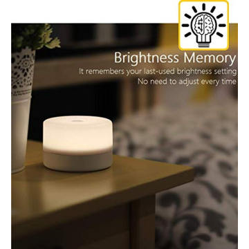 Dimmable Touch Bedside Lamp - Rechargeable LED Night Light