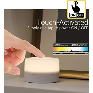 Dimmable Touch Bedside Lamp - Rechargeable LED Night Light