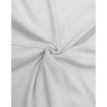 Floral Find Women's Long Sleeve Lapel Half Zip Up Sweatshirt Solid Stylish Loose Fit Casual Pullover Tops (White, Small)