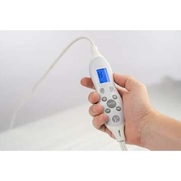 Spa Luxe Deluxe Electric Warmer Pad for Massage Tables - Digital Heat Control, Auto Shut-Off, Fits 7...