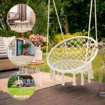 Macrame Hanging Chair Swing- Stylish & Comfortable