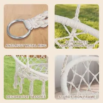 Macrame Hanging Chair Swing- Stylish & Comfortable