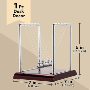 Newton's Cradle Desk Toy - Physics Fun & Balance