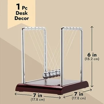 Newton's Cradle Desk Toy - Physics Fun & Balance
