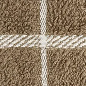 Ritz Terry Check Kitchen Towels: Highly Absorbent & Super Soft - 100% Cotton, Durable Kitchen Cleaning Cloths for Wiping Tables and Counters, 3-Pack, Mocha