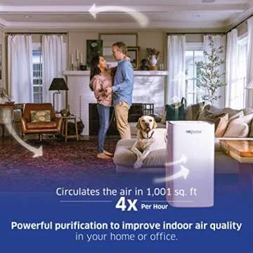 AIRDOCTOR AD5000 Series 4-in-1 Air Purifier for Extra Large Spaces & Open Concepts with UltraHEPA, Carbon & VOC Filters - Removes particles 100x Smaller than HEPA Standard (AirDoctor 5000)