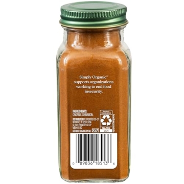 Simply Organic Ground Vietnamese Cinnamon Pack of 3 Organic Quality