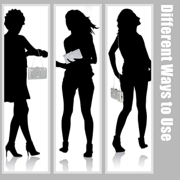 Rhinestone Evening Clutch & Jewelry Set for Women