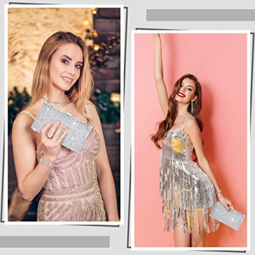 Rhinestone Evening Clutch & Jewelry Set for Women