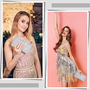 Rhinestone Evening Clutch & Jewelry Set for Women