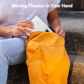 ARTSEA Mini Projector for iPhone - Portable Outdoor Movie Projector, HD 1080P Supported Video Projector for HomeTheater Compatible with iOS/Android Phone/Tablet/Laptop/PC/TV Stick/Box/USB Drive/DVD