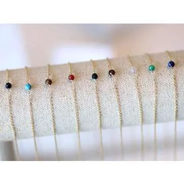 Handmade Rose Quartz Necklace - 14K Gold Filled & Dainty