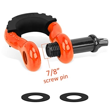 LIBERRWAY 3/4" D Ring Shackles for Vehicle Recovery