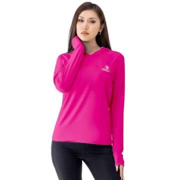 CAMEL CROWN Rash Guard for Women UPF 50+ UV Sun Protection Swim Tops Women Lightweight Quick Dry Lon...