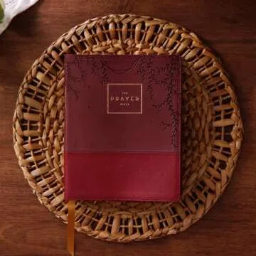 The Prayer Bible: Pray God’s Word Cover to Cover (NKJV, Burgundy Leathersoft, Red Letter, Comfort ...